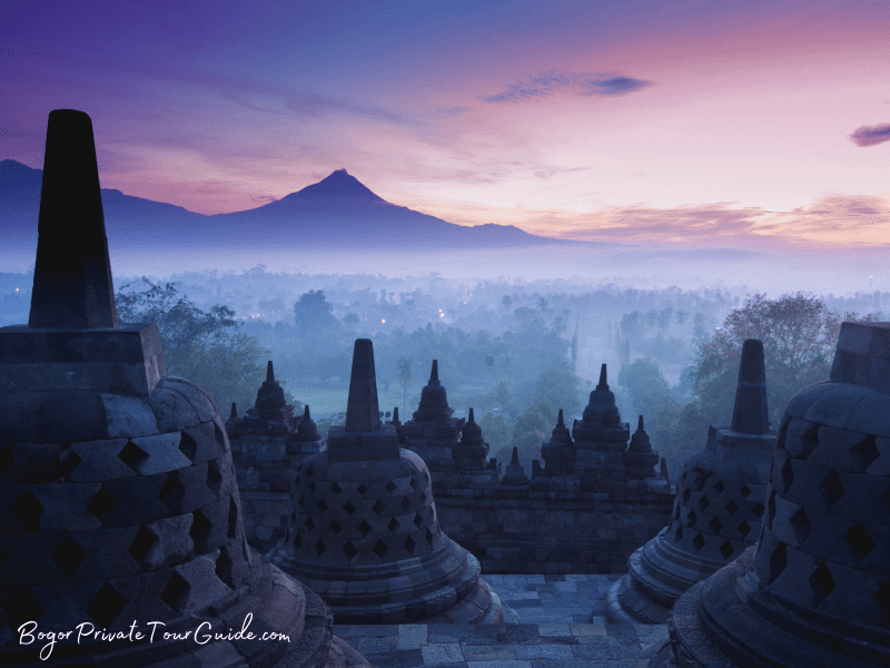 Borobudur temple in Java